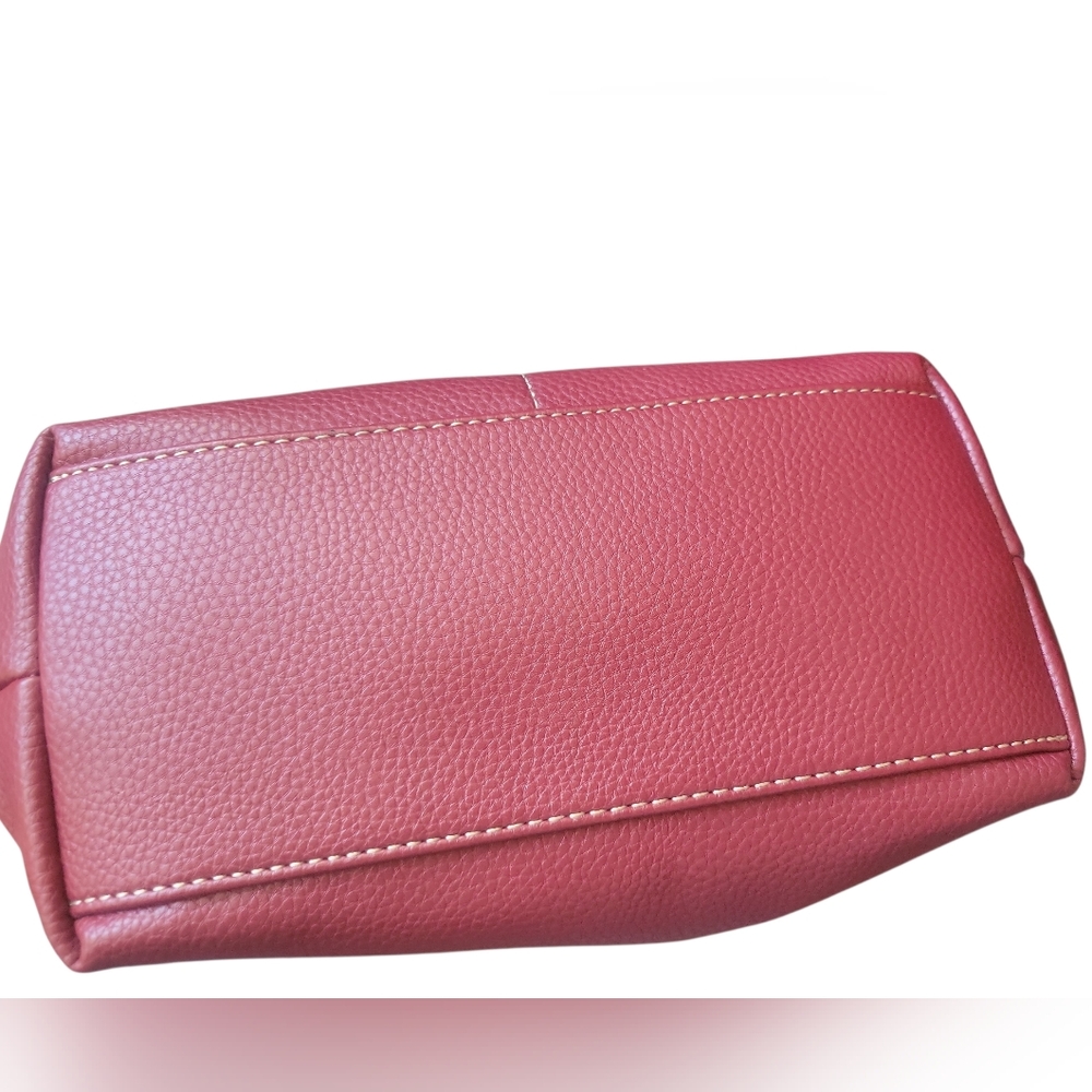 St. John's Bay Red Wine and Brown Shoulder Bag - Picture 4 of 10